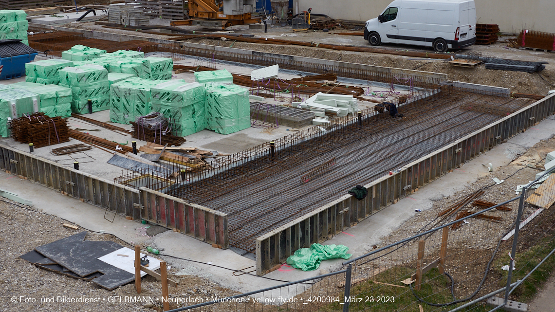 23.03.2023 - Baustelle am Haus für Kinder in Neuperlach